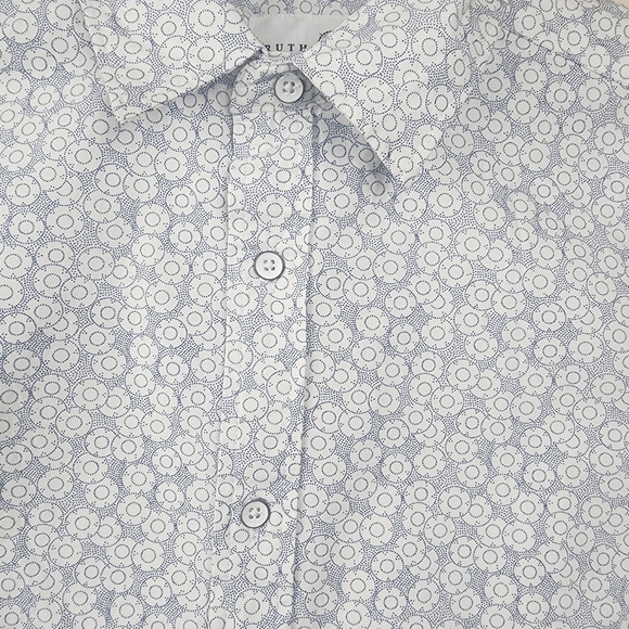 Truth Substance Common Sense  Printed Long Sleeve Button Down Shirt Mens Small - Picture 4 of 11